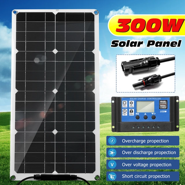 300W Kit panneau solaire chargeur de batterie pour caravane bateau/caravane
