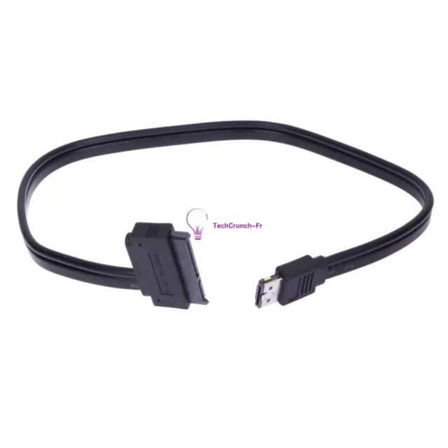 12V 5V Dual Power eSATA USB Combo to 2.5" 3.5"22Pin SATA Hard Disk Cable 3