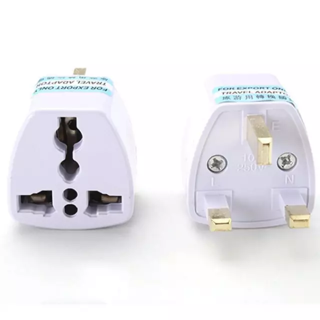 Universal US EU AU Converter to UK HK AC Travel Power Plug Charger Adapter