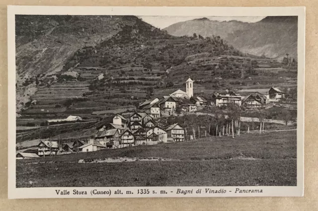 Cartolina Bagni Vinadio Cuneo Valle Stura Non viaggiata