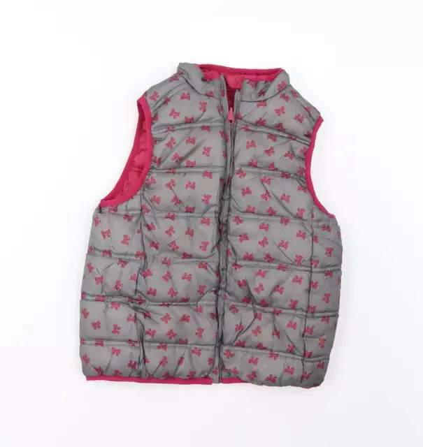 Sergent Major Girls Pink Gilet Waistcoat Size 7 Years