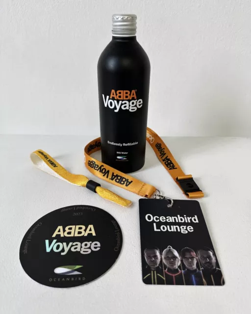 Abba Voyage Oceanbird Laminate Water Bottle Wristband - Rare