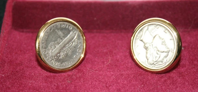 1943 Mercury Dimes Cufflinks FREE SHIPPING