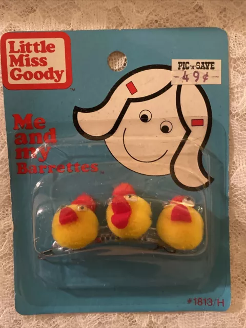 Vintage Little Miss Goody Me & My Barrettes Chickens Baby Chicks NIP