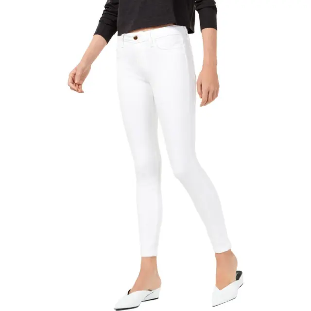 Joe's Jeans Womens The Icon White Denim Mid-Rise Skinny Ankle Jeans 25 BHFO 8825