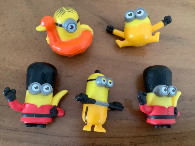 5x McDonalds Happy Meal Minions Figuren