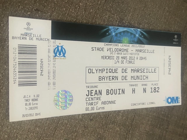 TICKET )) VITORIA SC V LYON OL - UEFA Europa League C3 2013.2014