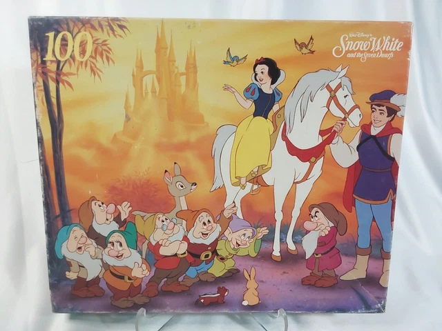 DISNEY'S SNOW WHITE And The Seven Dwarfs 100 Piece Jigsaw Puzzle In ...