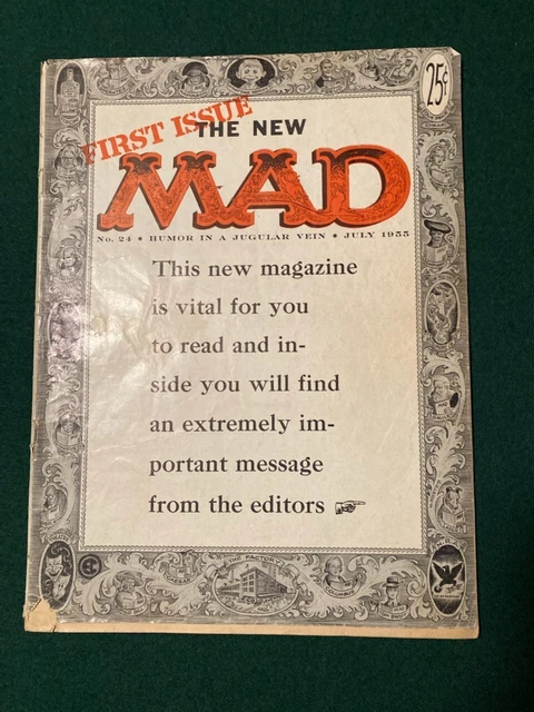 Vintage MAD MAGAZINE #24 July 1955 and September 1958