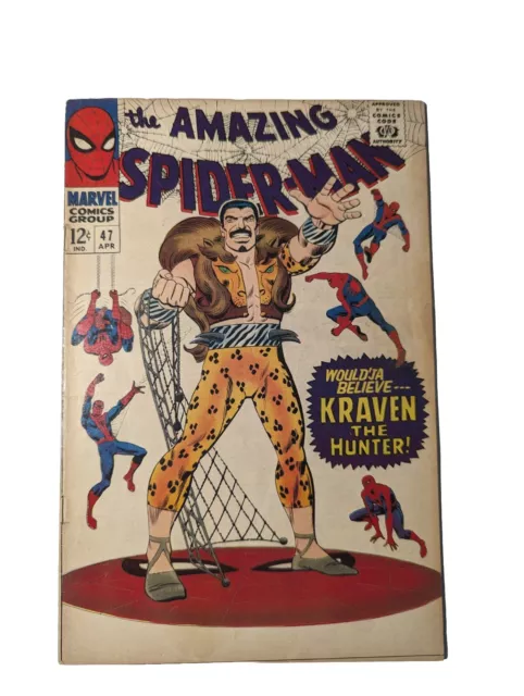 The Amazing Spider-Man #47 Vol. 1 (1963) (1967) Marvel Comic John Romita Cover!