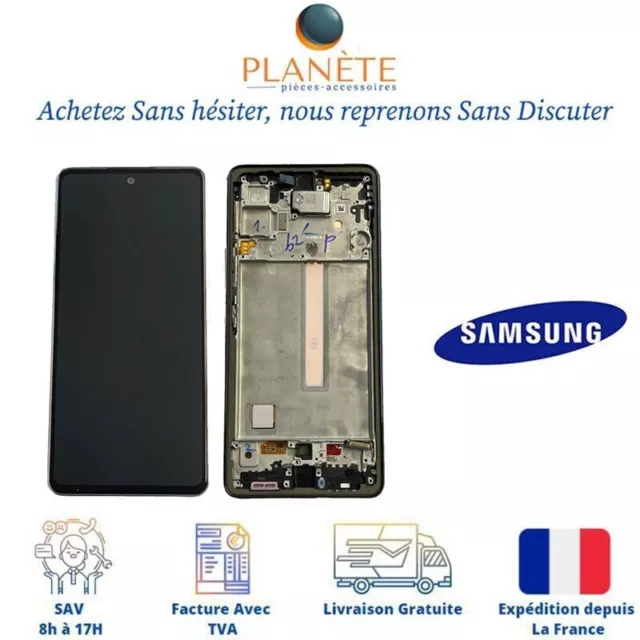 Ecran LCD Complet OLED Noir Sur Châssis Pour Samsung Galaxy A53 5G (A536B)