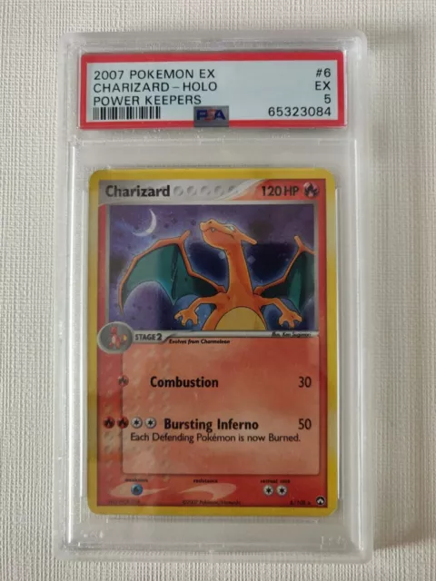 Pokémon PSA 5 Charizard Holo #6 Power Keepers