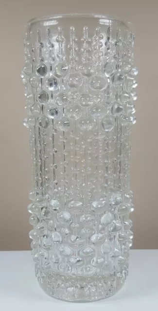 Vintage Czech Sklo Union 'Candle Wax' art glass vase by Frantisek Peceny