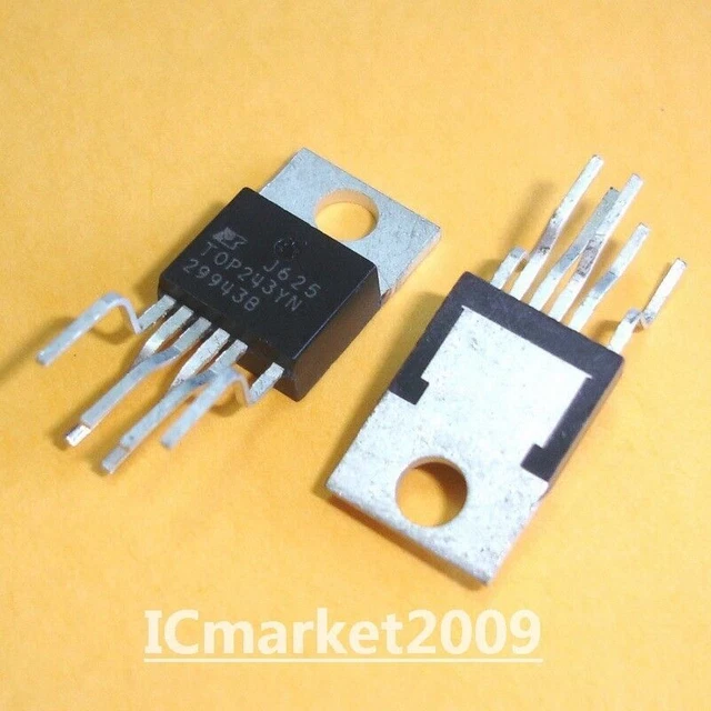 5 PCS TOP243YN TO-220 TOP243 Integrated Off-line Switcher #W4 EUR 6,26 ...