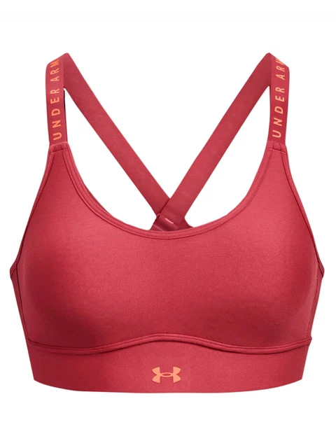 Reggiseni sportivi Donna Under Armour - Ua Infinity Covered Mid Bra - Rosso