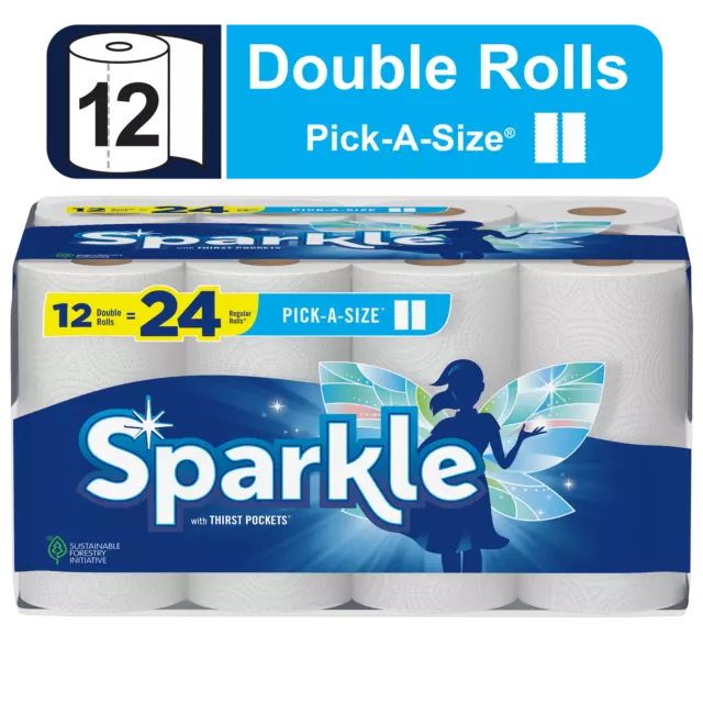 Paper Towels, 12 Double Rolls, White, Everyday Value,CA does not deliver