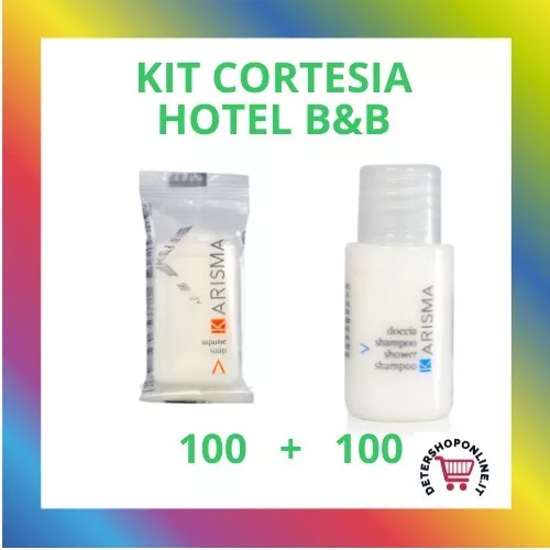 Kit Saponetta + Shampodoccia Hotel 100 + 100 Linea Cortesia Hotel B&B