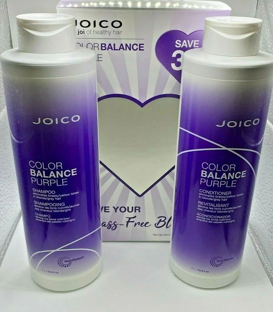 JOICO COLOR BALANCE Purple Shampoo and Conditioner Duo Set 33.8 oz