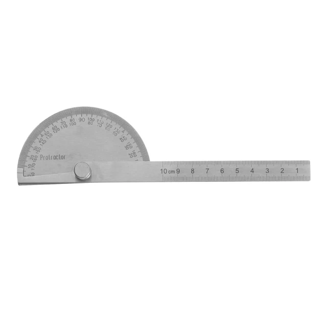Angle Protractor 0-180 Degrees Square Head Finder Measuring Ruler with 10cm Arm