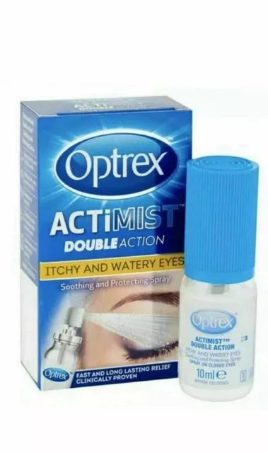 Optrex ActiMist Double action 2 in 1 Eye Spray 10ml itchy & watery EXPIRED 03/24