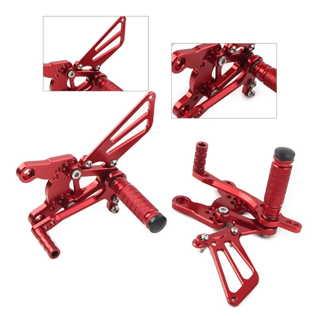 Kit pedali posteriori CNC per CBR400RR NC29 1993-1999 1995 1997 ROSSO