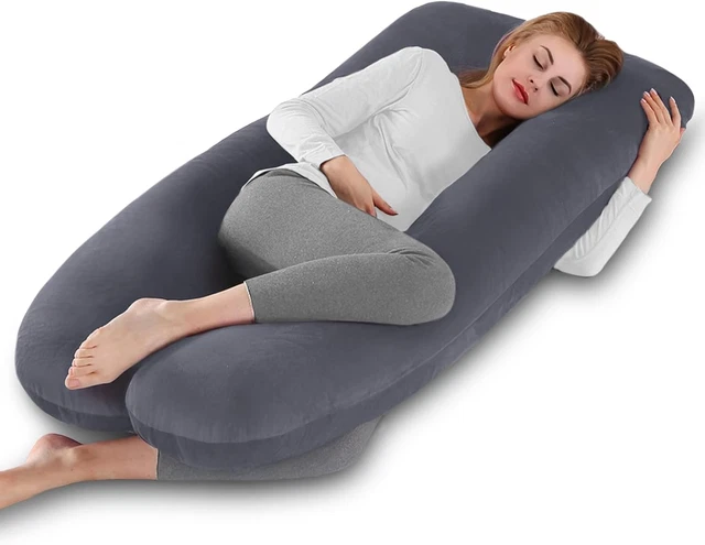 SHANNA Cuscino Per Allattamento, Piccolo Cuscino A Mezzaluna Per Mamma In Cotone, Cuscino Per Gravidanza, Ergonomico, Multifunzionale, Per Allattamento Al Seno, Con Cintura Addominale Regolabile - 12