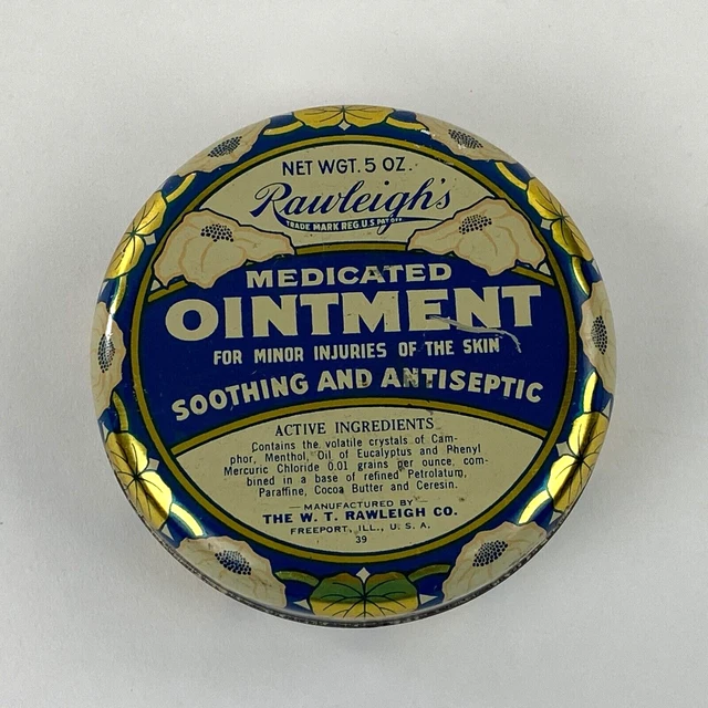PETERSON'S OINTMENT 3 oz Advertisement Tins - EMPTY (3) Vintage