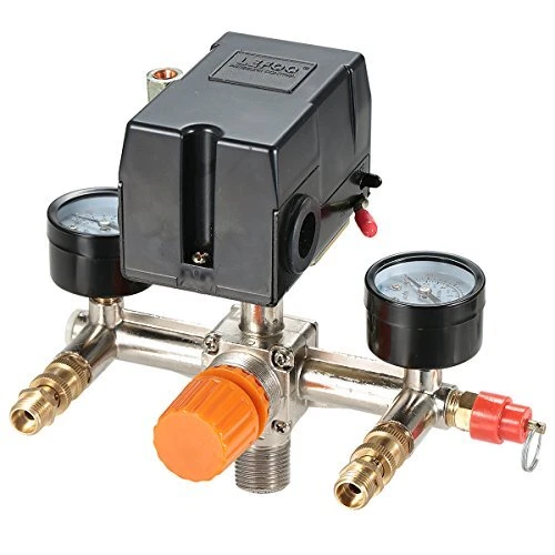 Pressure Switch Manifold Regulator Gauges Air Compressor Pressure Switch Cont...
