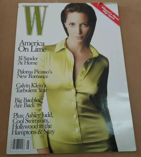 W Magazine January 1996 Christy Turlington Guinevere Van Seenus Paloma Picasso