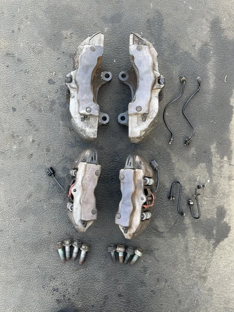 04-10 Brembo 18Z Front Rear Brake Calipers 6 Piston Vw Touareg Audi Porsche Set