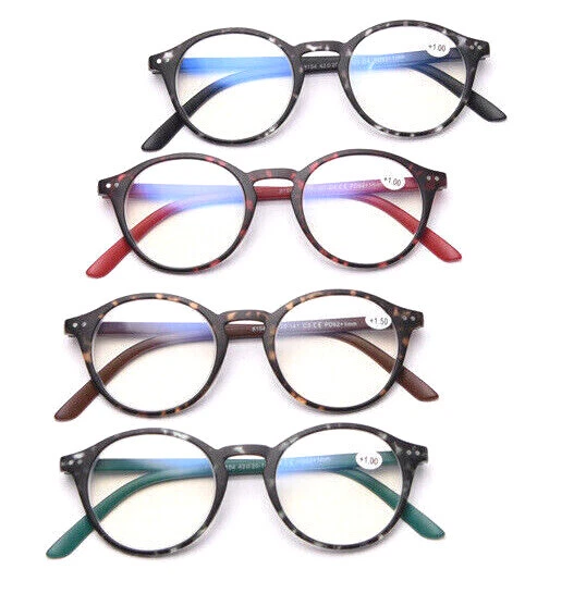 Lunettes De Lecture Vintage WORLDGLASSES - Verres Gradués 1.0 à 3.5, Monture Multicolore, Avec étui