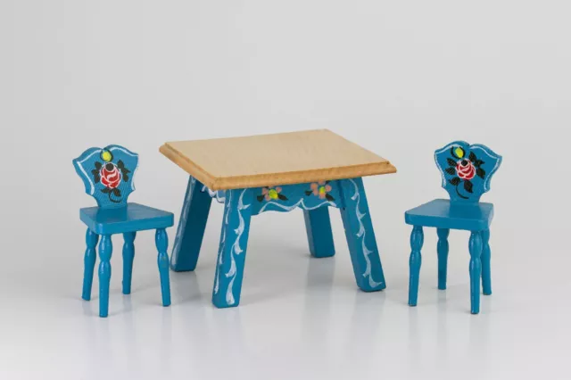 Vintage Dora Kuhn German Dollhouse Furniture Table Chairs Miniature Kitchen Vintage Dora Kuhn German Dollhouse Furniture Table Chairs Miniature Kitchen