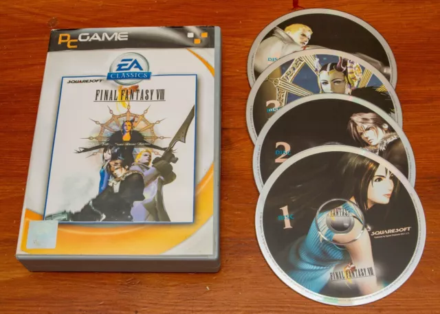 Final Fantasy VIII (8) - PC CD Rom game, EA Classics version - complete