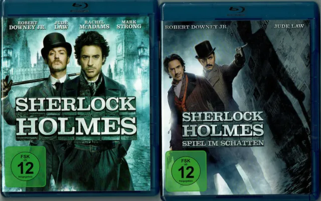 Sherlock Holmes & Sherlock Holmes: Spiel im Schatten - 2 Blu Ray