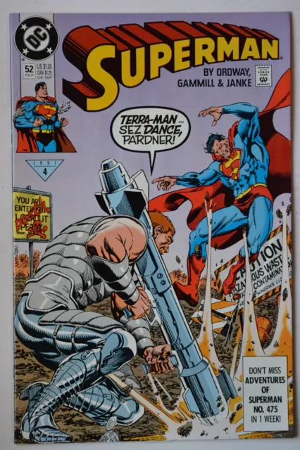 Superman # 52 February 1991 VF/NM DC Comics