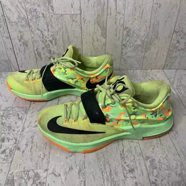 KD VII 7 Easter Liquid Lime Vapor Green Kevin Durant Glow Shoes Mens Sz 10 Nike