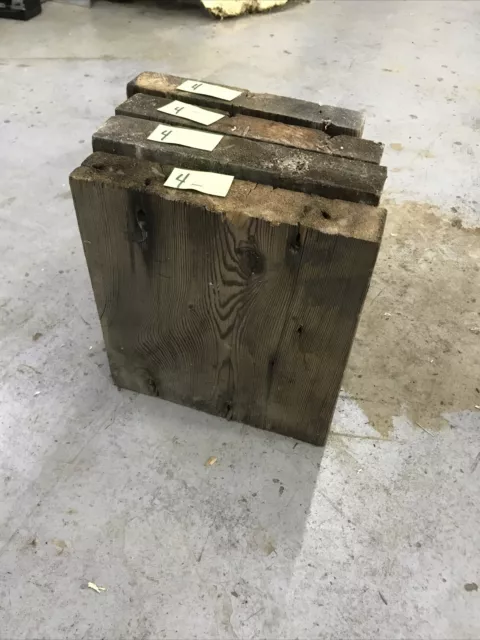 4 2x10x10” Weathered Barn Wood Reclaimed Board Planks table top pine rustic slab