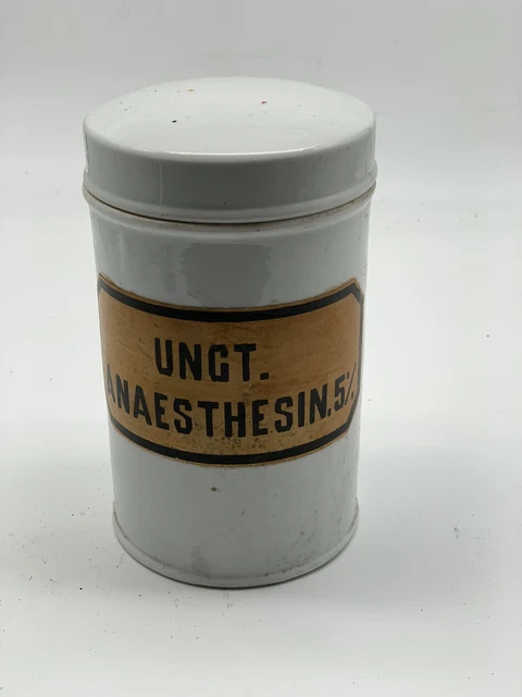 Apotheker  Gefäß  mit Deckel Porzellan