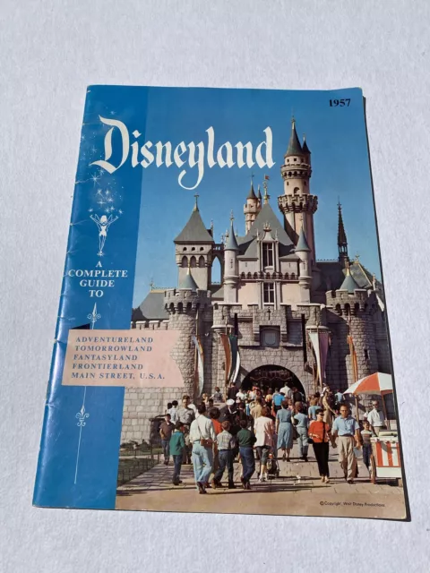 Disneyland Park Complete Guide Booklet / Magazine/ Program Vintage 1957