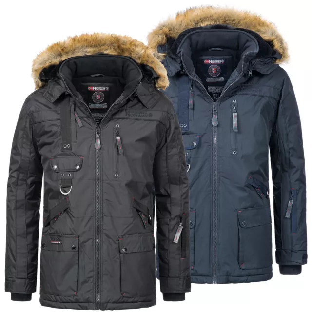 Geographical Norway Parka Hommes Extérieur Veste Fonctionnelle Très Chaud Hiver