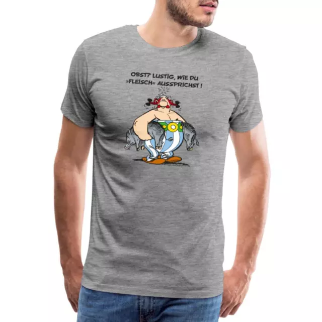 Asterix und Obelix Obst Fleisch Spruch Männer Premium T-Shirt