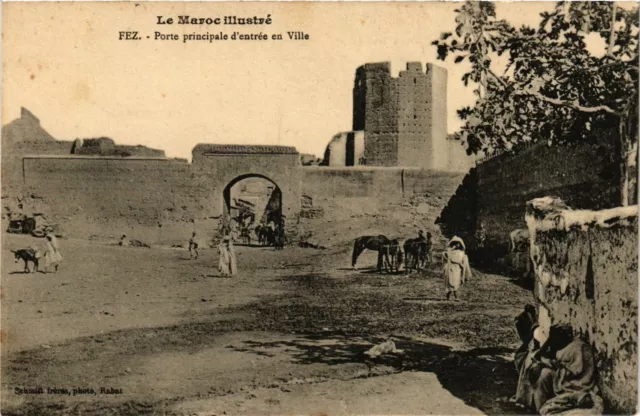 CPA AK FEZ Porte principale d'entree en Ville MAROC (824693)