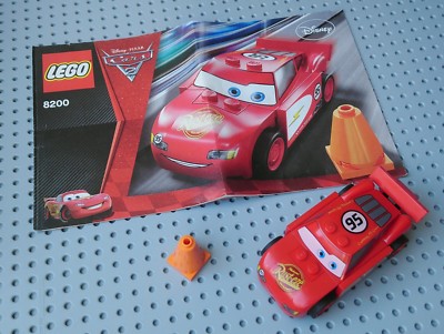LEGO SET 8200 Cars: Radiator Springs Lightning McQueen, Complete ...