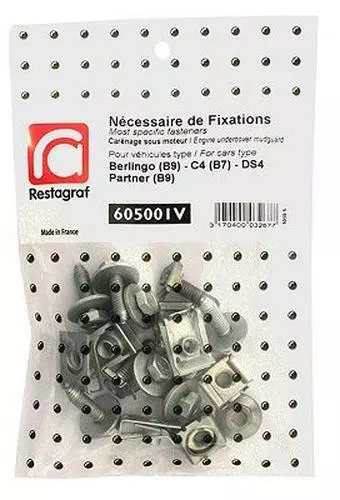 RESTAGRAF KIT DE clip de fixation carrosserie 605001V pour CITROËN BERLINGO  (B9) EUR 21,74 - PicClick FR