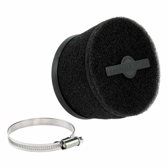Filtre à Air Boxed Racing 39-45 Mm Droit Noir – Protection Éclaboussures Avec Boîtier Robuste Et Tissu Rouge Performant