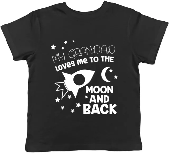 My Grandad Loves me to the Moon and Back Cute Childrens Kids Tee T-Shirt