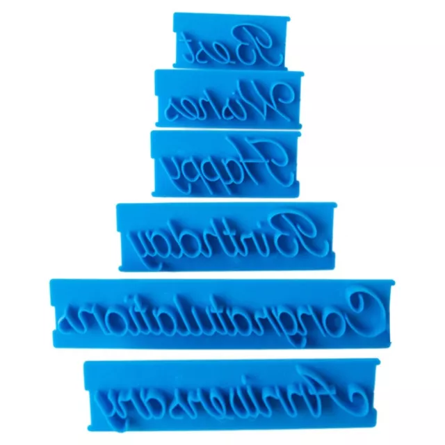 Alphabet -Buchstabenwörter Cookie Press Stempel Kuchenbackformen Kuchendekor