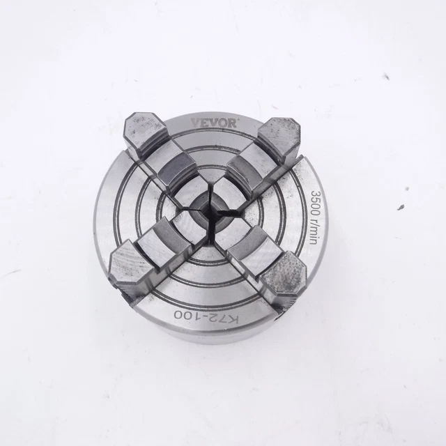4" Vevor Lathe Chuck 4 Jaw Independent Reversible Jaw K72-100