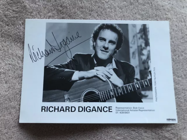Richard Digance-Comedian- Hand Signed Vintage Photo Card