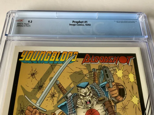 Prophet 1 Cgc 9.2 White Pages Coupon Included Rob Liefeld Image Comics 1993 Cc 11